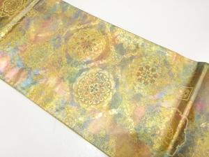 未使用品　花蜀江模様織り出し　袋帯